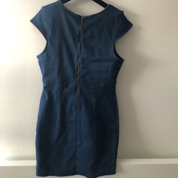 free people lia denim bodycon dress - Picture 3 of 3